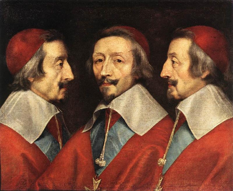 CERUTI, Giacomo Triple Portrait of Richelieu kjj China oil painting art